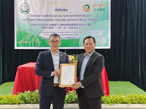 老挝红龙榴莲新品种正式发布 中老农业高质量合作再添重要成果